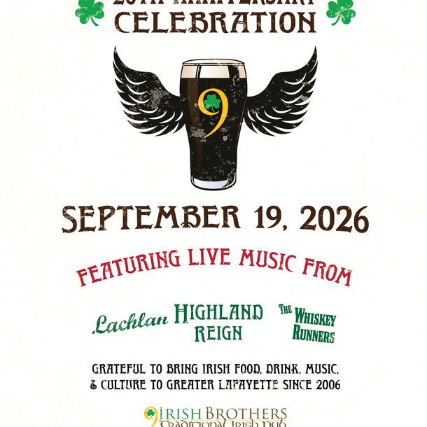 20th Anniversary Celebration September 19, Featuring Highland Reign