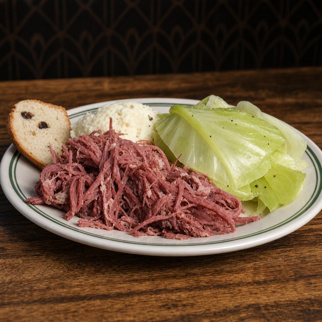 Half Corned Beef & Cabbage.