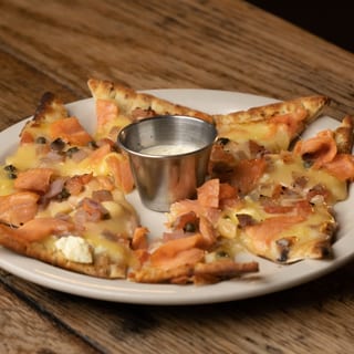 Salmon & Caper Flatbread
