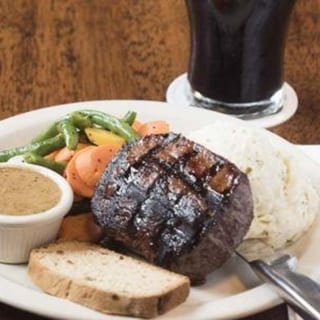 Steak with Peppercorn Sauce